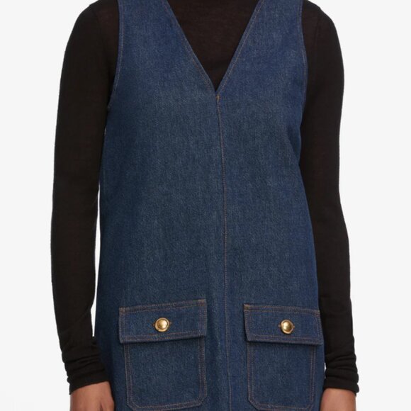 FRAME Denim The Pinafore Dress - Picture 4 of 6